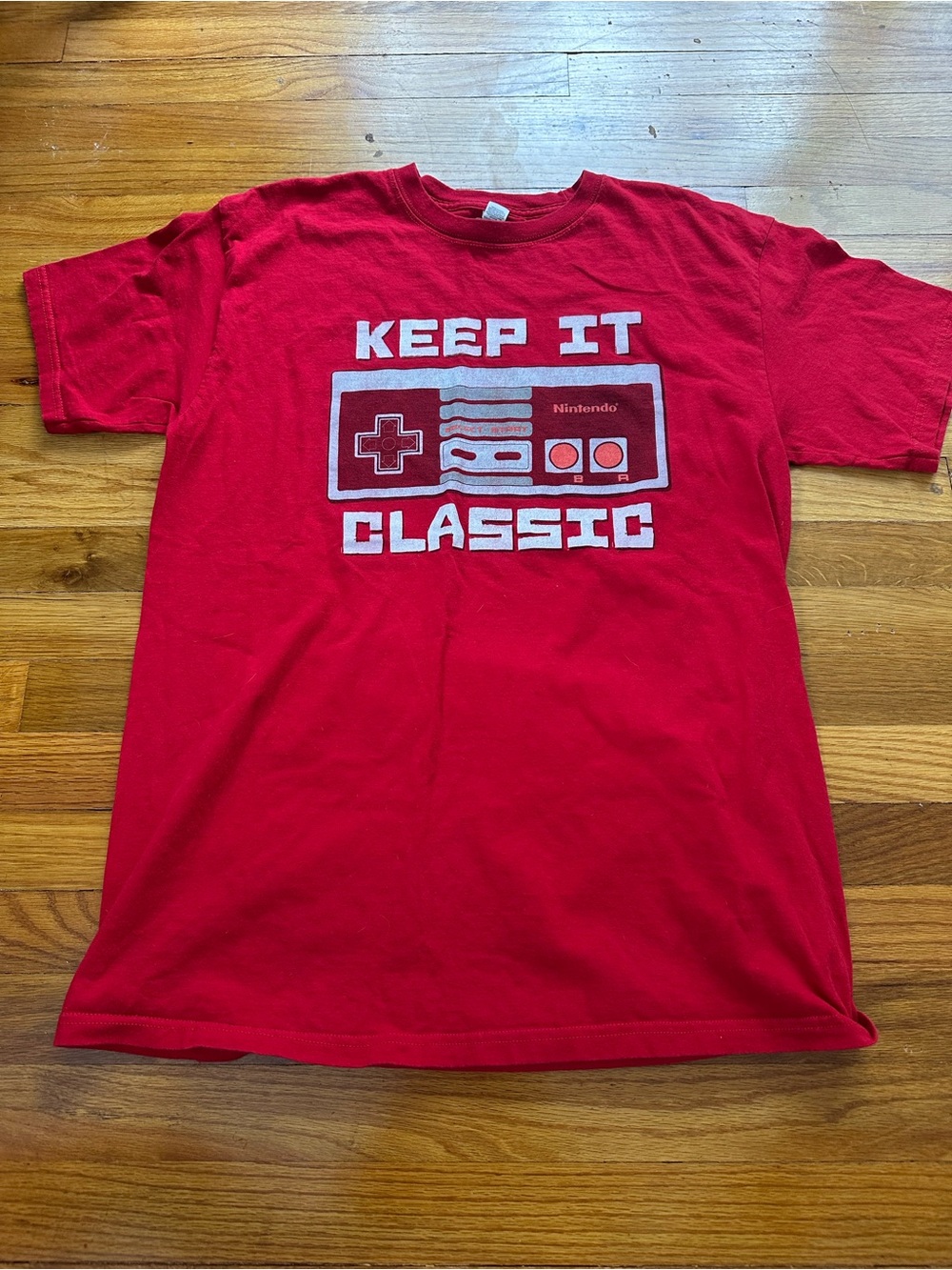 Nintendo Red NES Retro Controller Graphic Tee